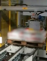 posizionamento automatico sacchi su pallet